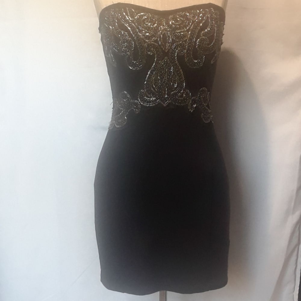 Free people New Delhi Embellished Strapless Dress